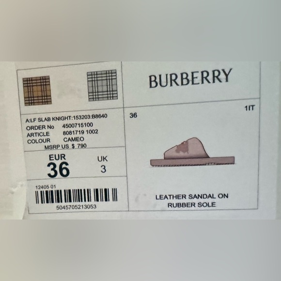 BURBERRY
Pink Leather Slides
Women’s EU 36 - Picture 5 of 14
